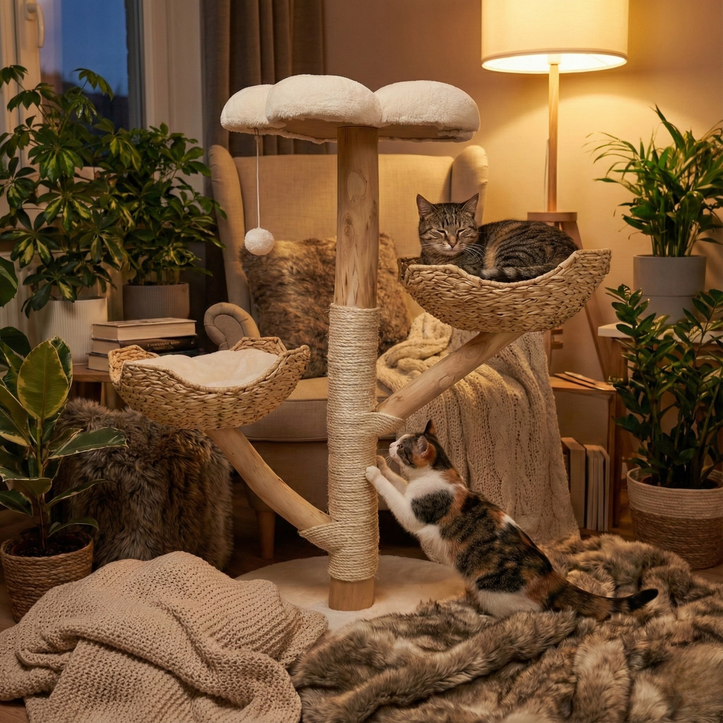 Arbre à Chat 111 cm - Panier gourmand