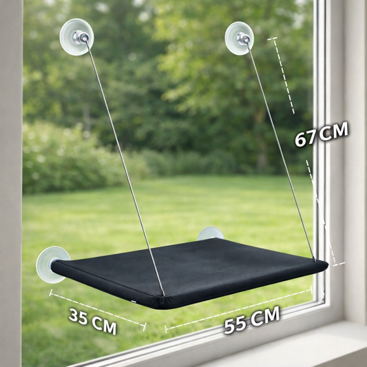 Hamac de Fenêtre pour Chat – Siège Suspendu Ultra-Résistant