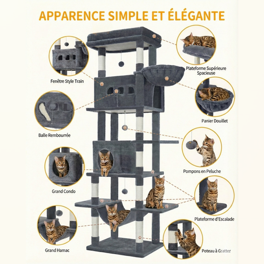 Arbre à Chat 210 cm - XXL