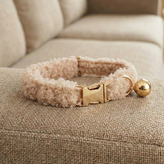 Collier pour Chat Teddy avec Clochette - Couleurs Neutres
