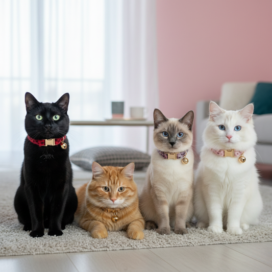 Collier Léopard pour Chat - Ajustable avec Clochette