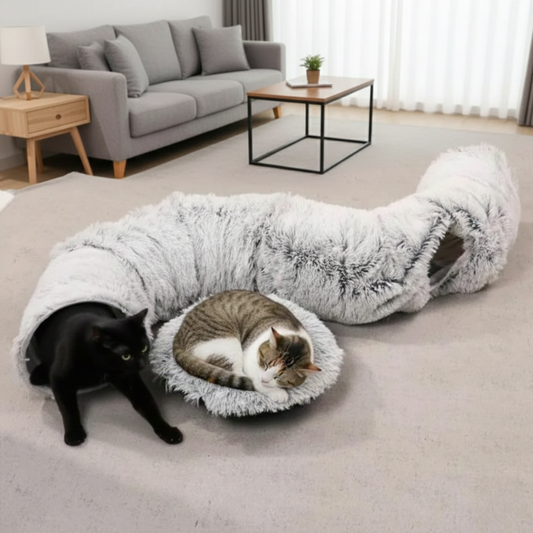 Lit Douillet 2-en-1 - avec Tunnel Modulable